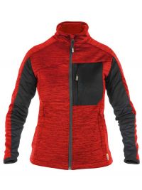 Arbeits Fleecejacke Damen Rot